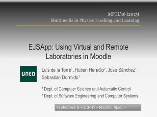 EJSApp : Using Virtual and Remote Laboratories in Moodle
