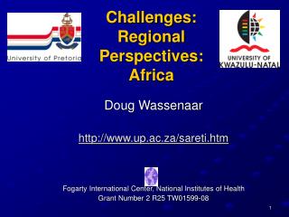 Challenges: Regional Perspectives: Africa