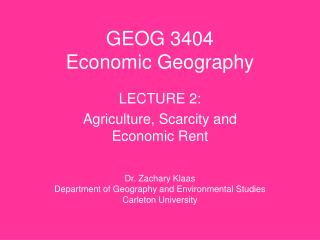 GEOG 3404 Economic Geography