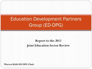 Education Development Partners Group (ED-DPG)