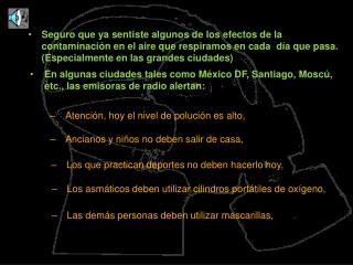 Atención, hoy el nivel de polución es alto,