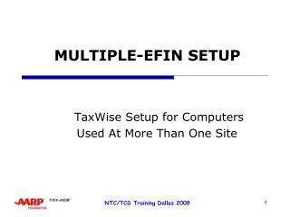 MULTIPLE-EFIN SETUP