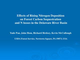 Effects of Rising Nitrogen Deposition on Forest Carbon Sequestration