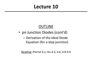 Lecture 10