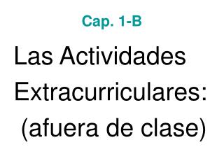 Cap. 1-B