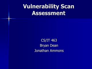 Vulnerability Scan Assessment