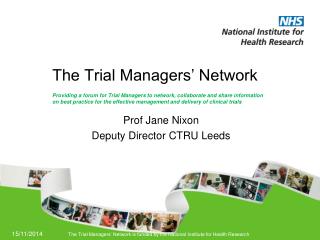 The Trial Managers’ Network