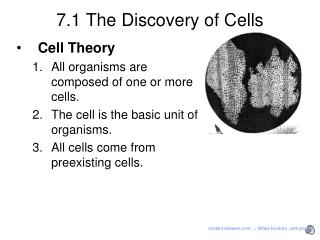 7.1 The Discovery of Cells