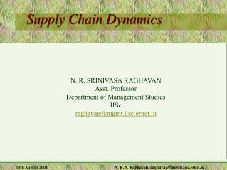 Supply Chain Dynamics