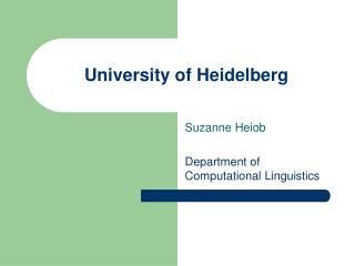 University of Heidelberg