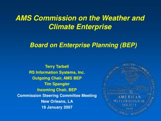 AMS Commission on the Weather and Climate Enterprise