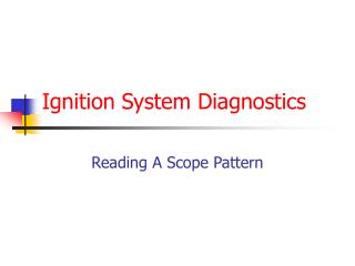 Ignition System Diagnostics