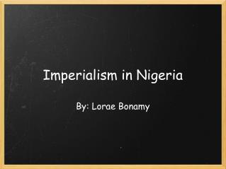 Imperialism in Nigeria