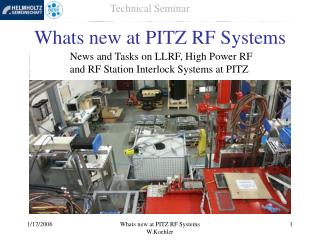 Whats new at PITZ RF Systems