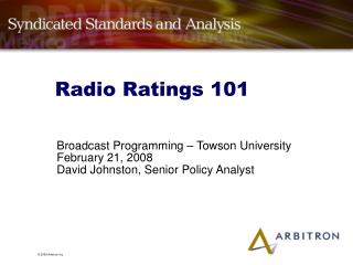 Radio Ratings 101