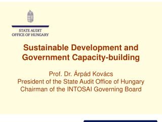 Sustainable Development and Government Capacity-building