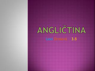 Angličtina