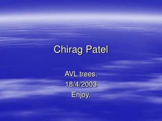 Chirag Patel