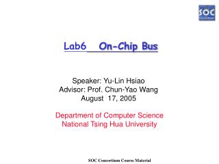 Lab6 On-Chip Bus