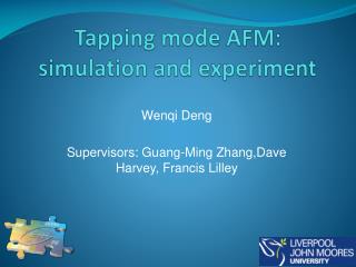 Tapping mode AFM: simulation and experiment