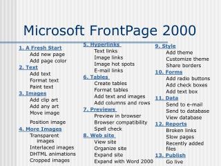 microsoft office frontpage 2000 free download