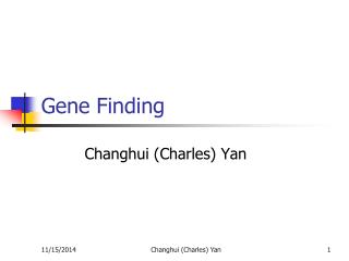 Gene Finding