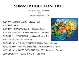 SUMMER DOCK CONCERTS