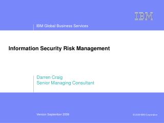 Information Security Risk Management