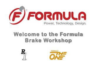 Welcome to the Formula Brake Workshop