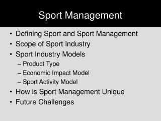 Sport Management