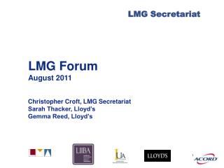 LMG Forum August 2011