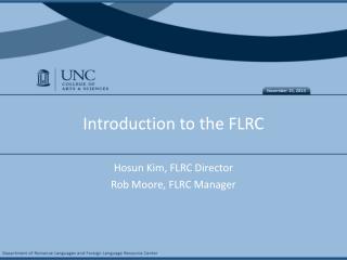 Introduction to the FLRC