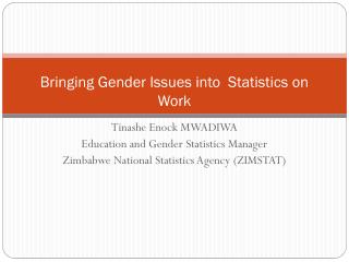 Bringing Gender Issues into Statistics on Work