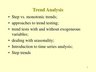 Trend Analysis