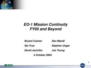 EO-1 Mission Continuity FY05 and Beyond