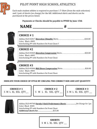 Adidas/SLD #2817 Sleeveless Climalite Shirts……………………………………………...$20.00 Color : Black # 005