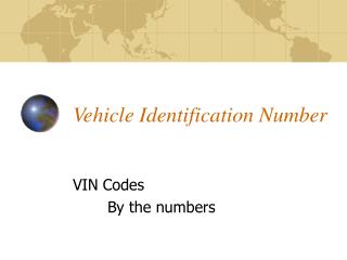 Vehicle Identification Number