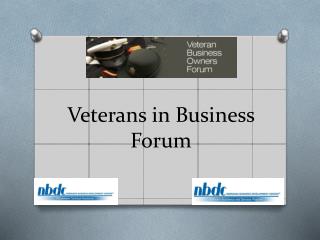 Veterans in Business Forum