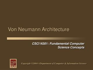 Von Neumann Architecture