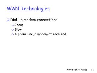 WAN Technologies