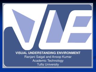 VISUAL UNDERSTANDING ENVIRONMENT Ranjani Saigal and Anoop Kumar Academic Technology