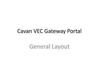 Cavan VEC Gateway Portal