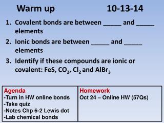 Warm up 							10-13-14