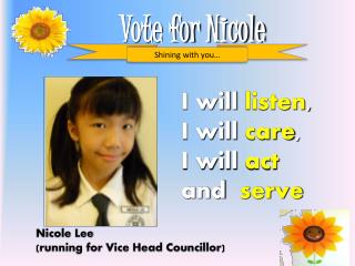 Vote for Nicole