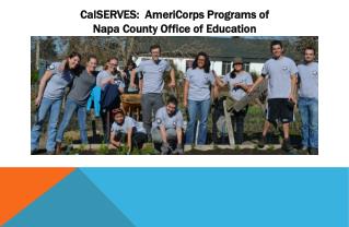 CalSERVES: AmeriCorps Programs of Napa County Office of Education