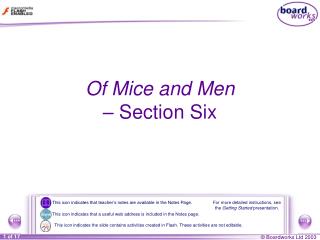 Of Mice and Men – Section Six