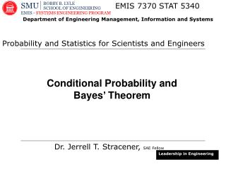 Conditional Probability and Bayes’ Theorem