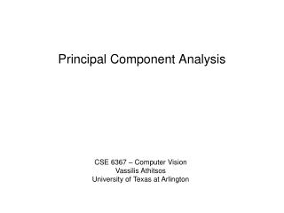 Principal Component Analysis