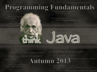 Programming Fundamentals