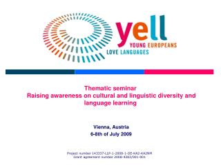 Thematic seminar Raising awareness on cultural and linguistic diversity and language learning